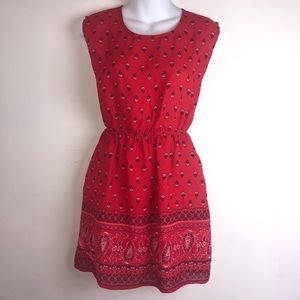 Forever 21 red and blue sundress size small.